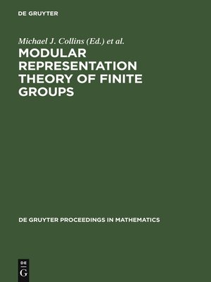 cover image of Modular Representation Theory of Finite Groups